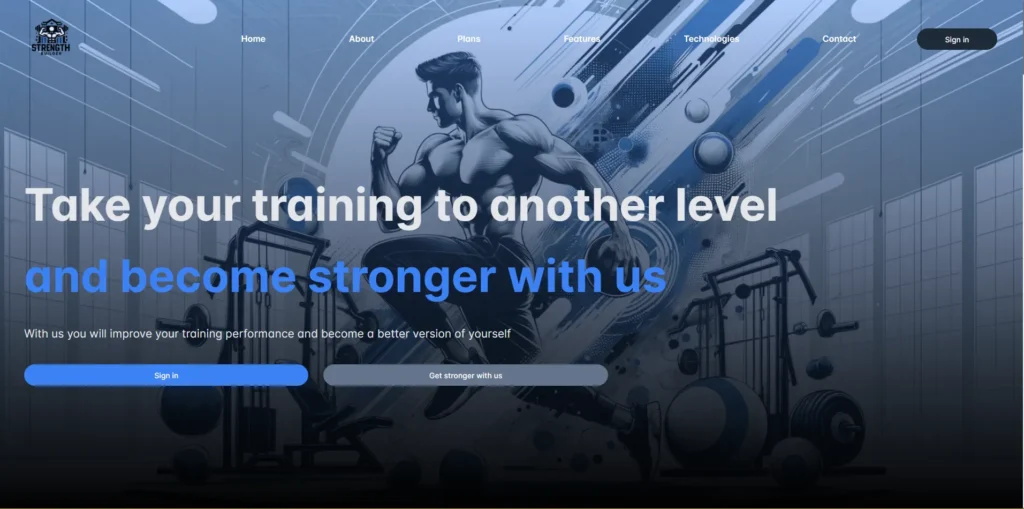 Strengbuilderplatform home page