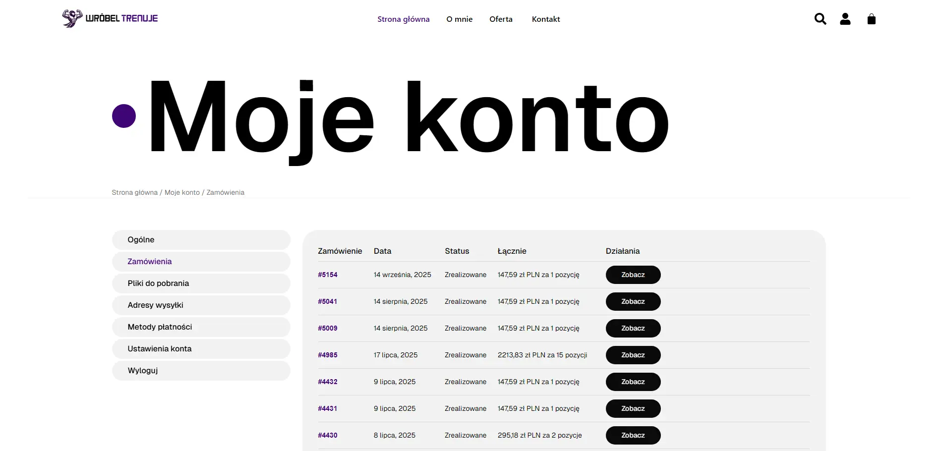 wróbeltrenuje moje konto