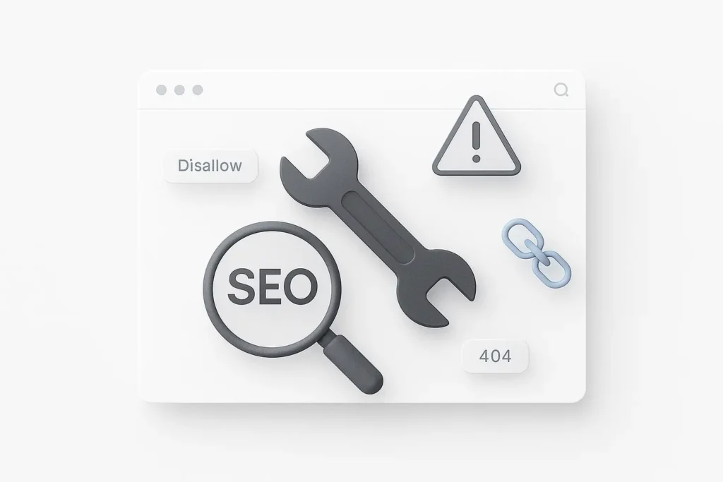 Bledy techniczne seo